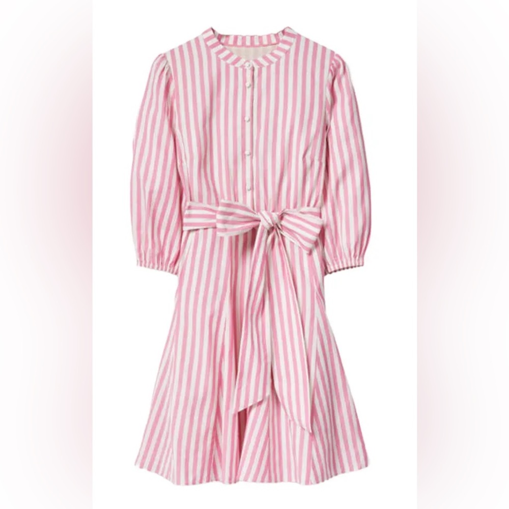 Boden Pink Striped Dress Size 8 Brand New with Tags